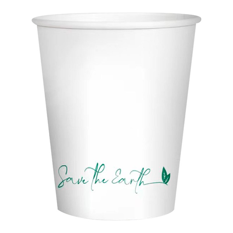 Vaso Cartón Blanco 710cc 24oz Save The Earth
